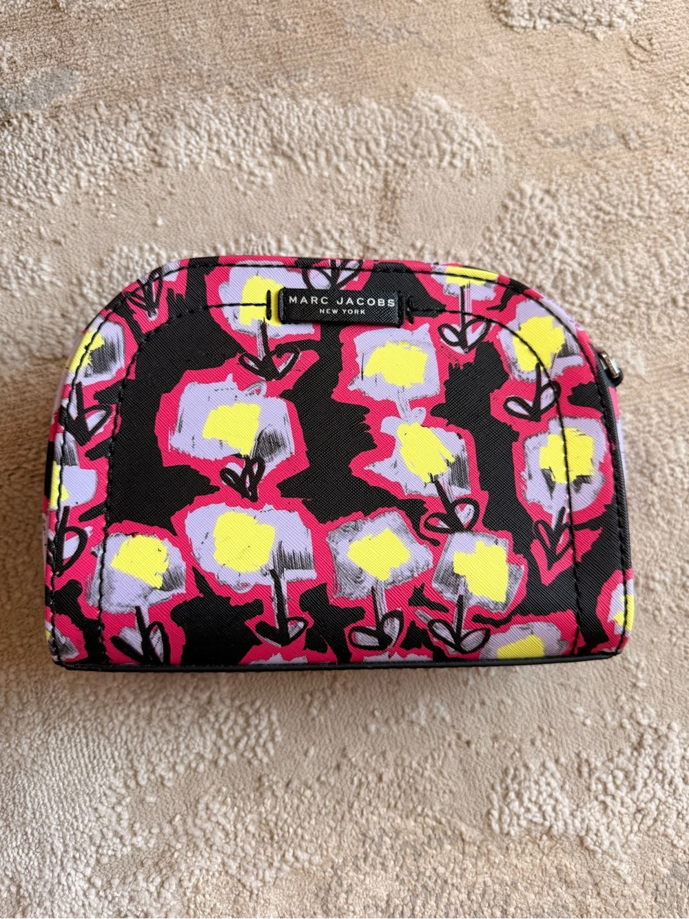 Marc Jacobs Floral Print Dome Bag – Pink, Black & Yellow- Missing Straps
